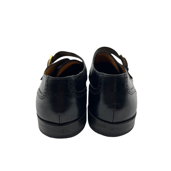 Mezlan Athens Cap Toe Black Leather Monk Strap Dress Shoes Men\'s Size 11 main image 8